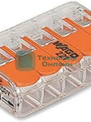 Клемма компактная Wago 221-415 5х(0,2-4,0 кв.мм)