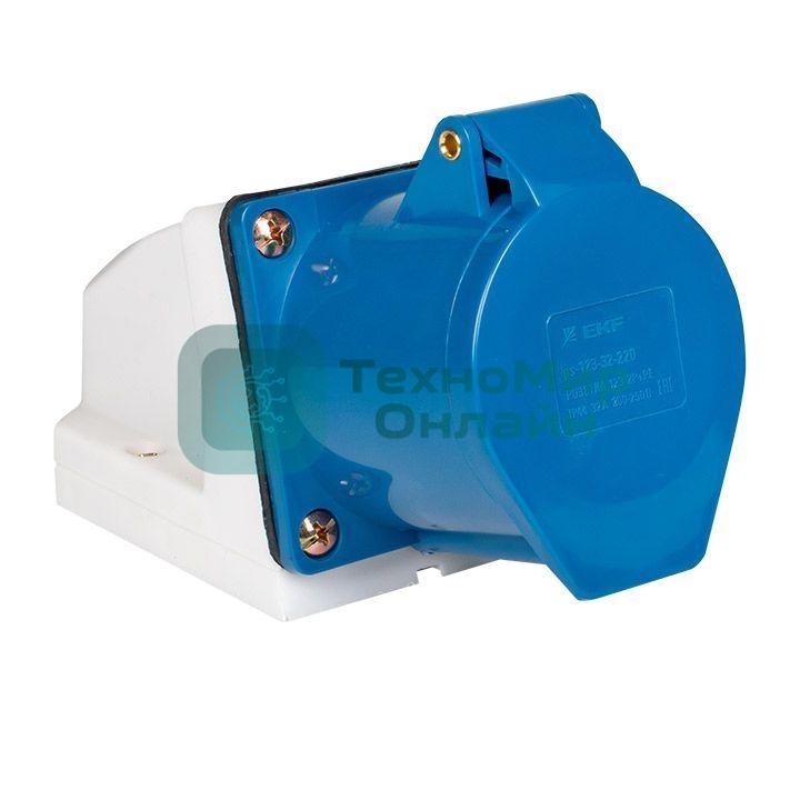 Розетка наруж. уст. 32А 220В 2P+РЕ IP44 (123) EKF ps-123-32-220