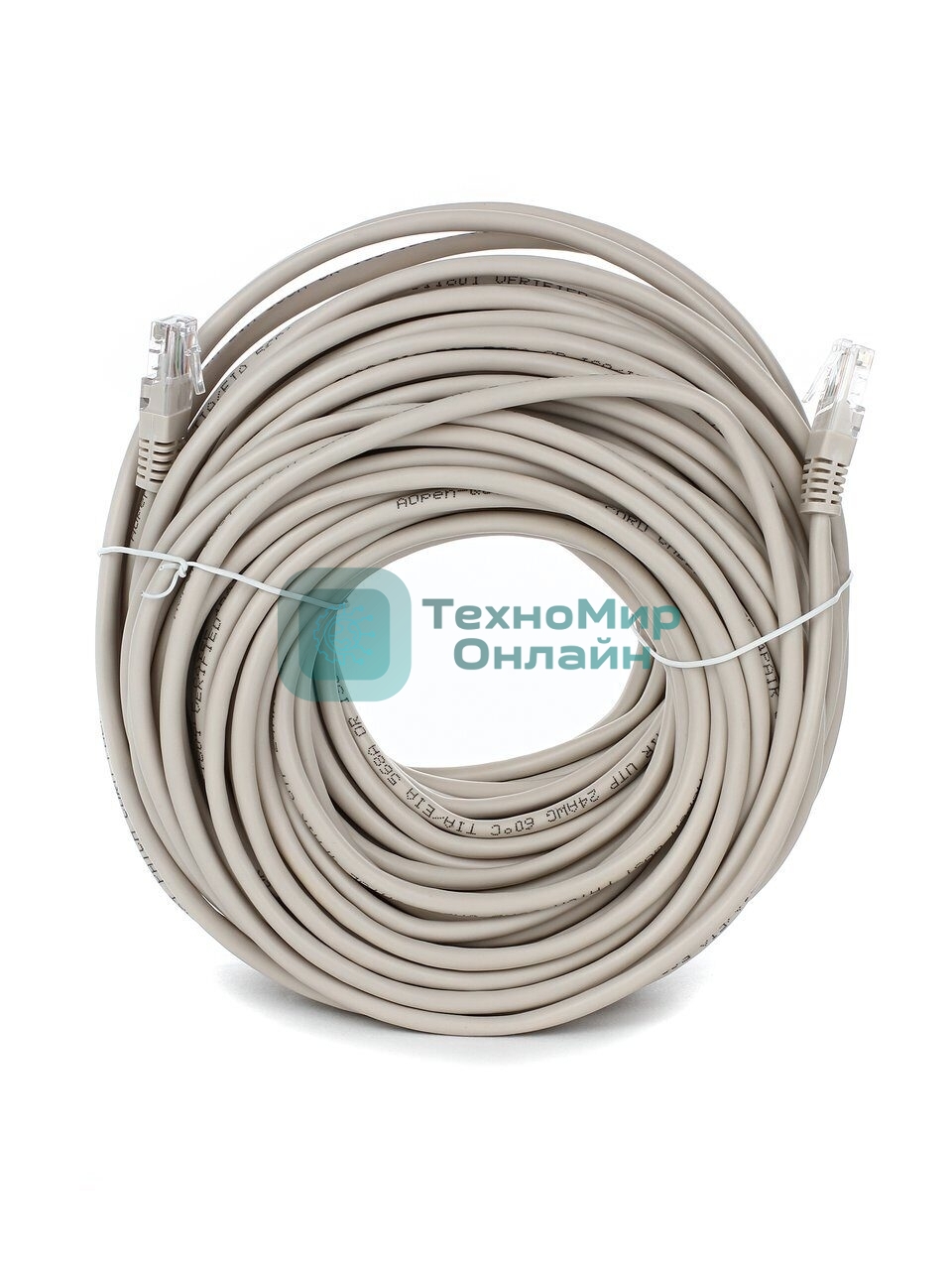 Патч-корд литой Aopen/Qust UTP cat.5е 30м серый