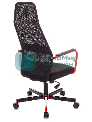 Кресло игровое Zombie ONE черный TW-01 3C11 сетка/ткань с подголов. крестовина металл