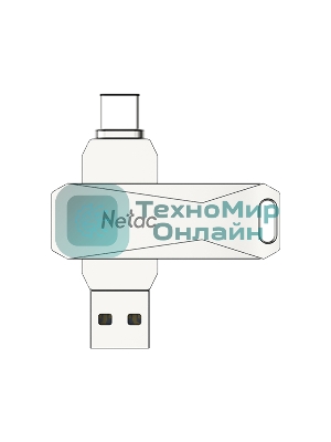 Флешка USB Netac U782C NT03U782C-128G-30PN dual USB 3.0+TypeC 128Gb, retail version