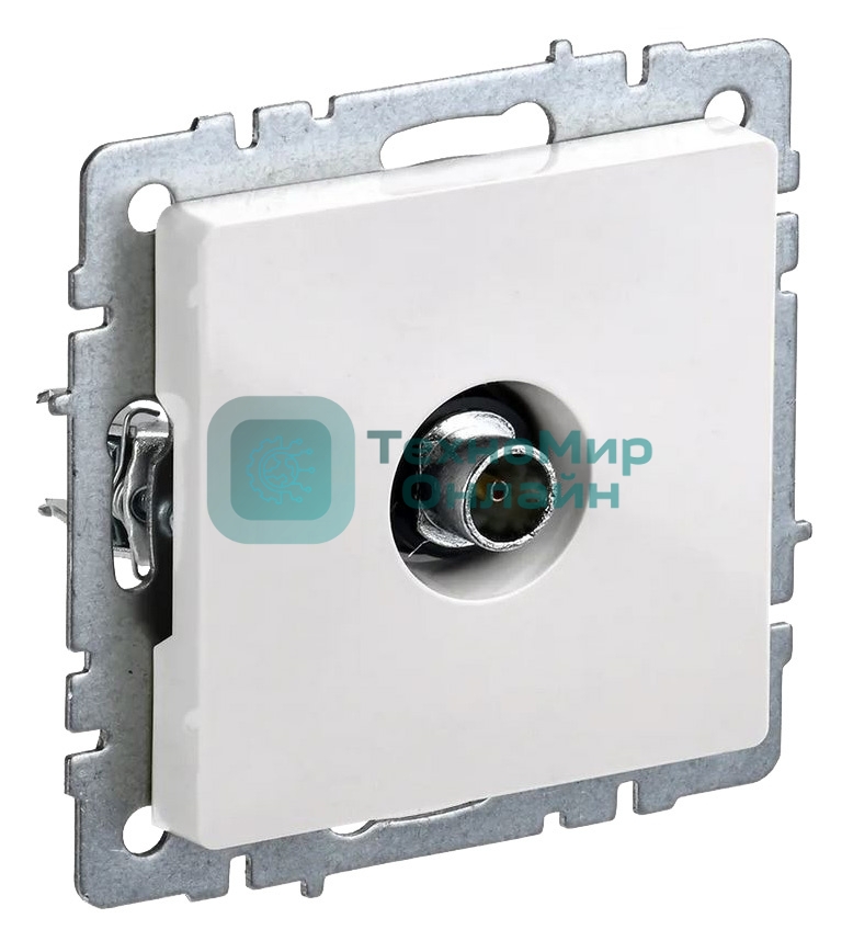 Розетка телевизионная оконечная TV СП Brite РТВ11-0-БрБ белый IEK BR-A10-O-K01