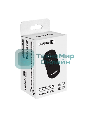 Мышь проводная ExeGate Professional Standard SL-9063 черный, 3600 dpi, USB, кнопки - 4