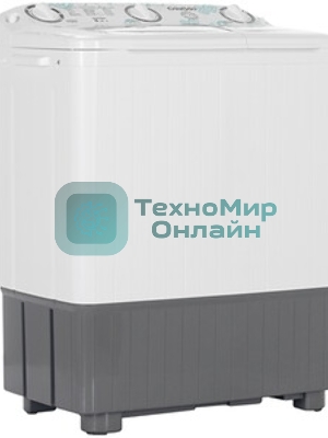 Стиральная машина Славда WS-60РЕТ белый/серый, загрузка вертикальная 6 кг, 1350 об/мин, класс: А