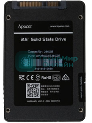 Накопитель SSD Apacer AS350X, 256Gb, 2.5