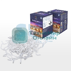 Гирлянда Neon-night Айсикл (бахрома) светодиодный, 2,4 х 0,6 м, белый провод, 230 В, диоды теплый белый, 76 LED