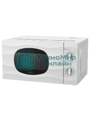 Микроволновая печь ECON ECO-2038M белый, 20 л, 700 Вт, переключатели - поворотный механизм