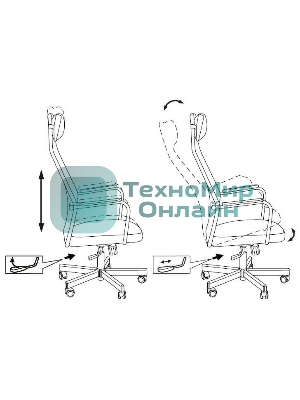 Кресло игровое Zombie ONE черный TW-01 3C11 сетка/ткань с подголов. крестовина металл