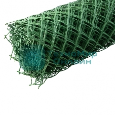 Решетка Россия заборная в рулоне, 1,8 х 25 м, ячейка 90 х 100 мм, пластиковая, зеленая 64541