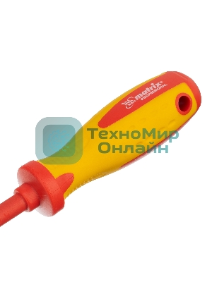 Отвертка Matrix Insulated, PH2 x 100 мм, CrMo, до 1000 В, двухкомп.рукоятка