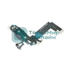 Шлейф с разъемом зарядки и микрофоном для Apple iPhone iPhone 12 Mini красный