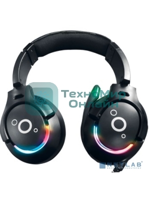 Гарнитура QUMO Olympus чёрный, проводная, USB, подсветка