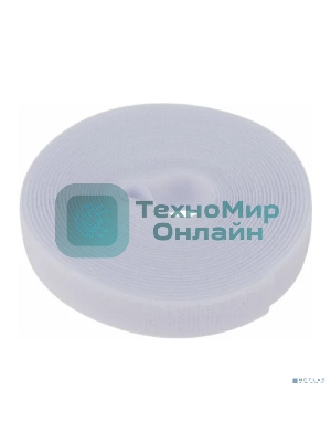 Лента-липучка многоразовая Rexant 5 м х 20 мм, белая (1 шт.)