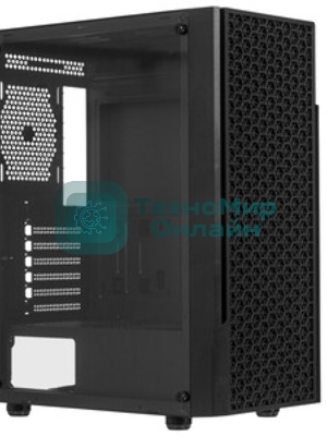 Компьютерный корпус Accord 3312 черный без БП ATX 2xUSB2.0 1xUSB3.0 audio bott PSU