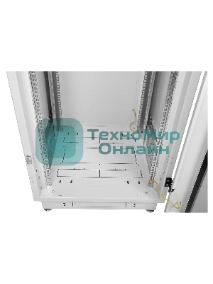 Шкаф телекоммуникационный напольный 42U (600x800) дверь перфорированная 2 шт. (3 места), ШТК-М-42.6.8-44АА