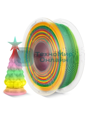 Филамент NVPrint PLA Rainbow 01 для 3D печати диаметр 1.75мм длина 330 метров масса 1 кг