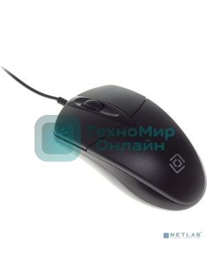 Мышь проводная Oklick 275M черный, 1000 dpi, USB, кнопки - 3