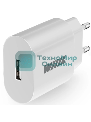 Сетевое зарядное устройство Wiiix UNN-4-1-01-QC-W 18W 3A (QC) USB универсальное белый
