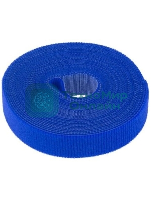 Лента-липучка многоразовая Rexant 5 м х 20 мм, синяя (1 шт.)