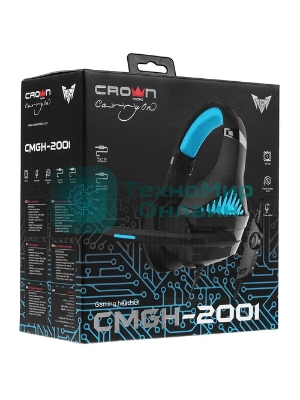 Гарнитура Crown CMGH-2001 чёрный, проводная