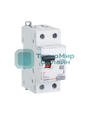 Выключатель автоматический дифференциального тока DX3 1П+Н C10А 300mA-AC АВДТ DX3 1П+Н C10А 300mA-AC