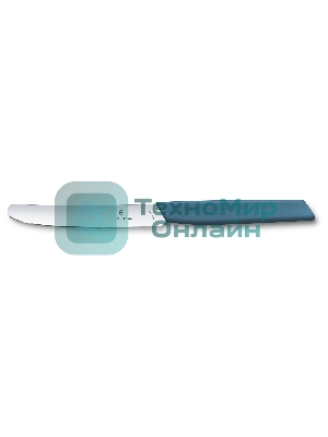 Нож кухонный Victorinox Swiss Modern (6.9006.112) стальной столовый лезв.110мм прямая заточка синий