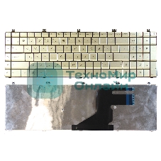 Клавиатура для ноутбука Asus N55 N55S N75 N75S серебристая