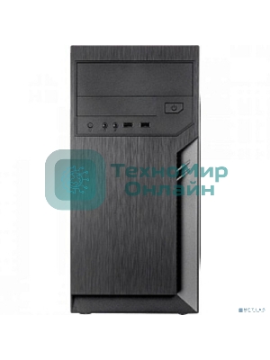 Компьютерный корпус с блоком питания 500Вт./Case Foxline FL-702, mATX, 1x5.25EXT, 1x3.5EXT, 2x3.5INT, 2xUSB 2.0, HDA, w/o FAN, w/500W ATX PSU, w/1.2m EU pwr cord