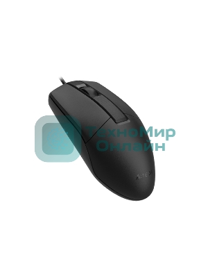 Мышь проводная A4Tech OP-330S черный, 1200 dpi, USB, кнопки - 3