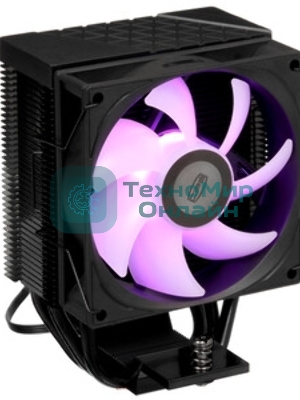 Кулер для процессора PCCooler R300 ARGB BK черный 92мм алюминий+медь 2200rpm 30db 4-pin 150W 133мм