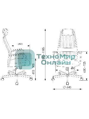 Кресло игровое Zombie ONE черный TW-01 3C11 сетка/ткань с подголов. крестовина металл