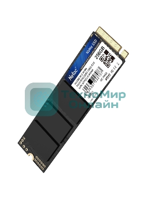 Накопитель SSD Netac NV2000, 256Gb, PCIe 3.0 x4, M.2 2280, NVMe, R/W 2500/1000