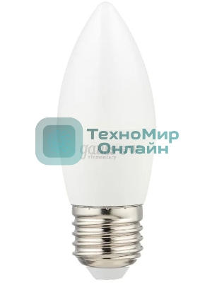Лампа светодиодная Gauss Elementary 6Вт цок.: E27 свеча 220B 4100K св. свеч. белый ней. C37 (упак.: 10 шт)