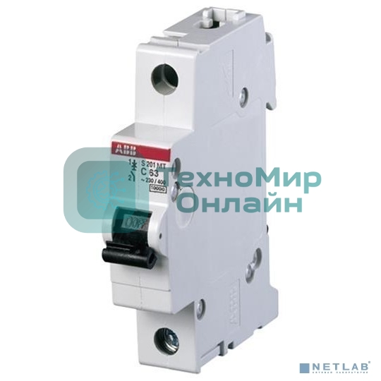 Выключатель автоматический модульный 1п C 10А 6кА SH201 ABB 2CDS211001R0104