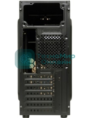 Компьютерный корпус Miditower ExeGate EVO-8227-NPX500 (ATX, БП 500NPX с вент. 12см, 2*USB+1*USB 3.0+HD Audio, черный, 3 вент. RGb, закаленное стекло)