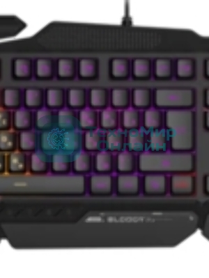 Клавиатура проводная A4Tech Bloody B310N черный USB Multimedia for gamer LED (подставка для запястий) (B310N)