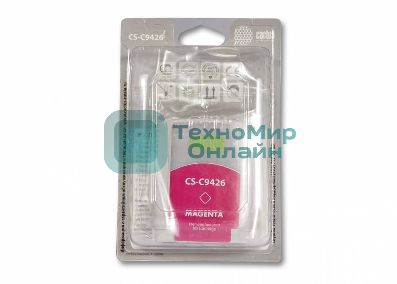 Картридж струйный Cactus CS-C9426 пурпурный для №85 HP DJ 30/130 (29мл)