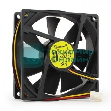 Вентилятор для корпуса Gembird черный, 90 мм, 2500 об/мин, 26 дБ, 3 pin