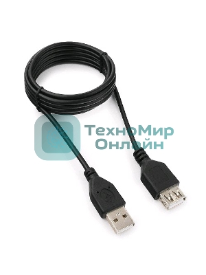 Кабель удлинитель USB 2.0 Гарнизон GCC-USB2-AMAF-1.8M, AM/AF, 1.8м, пакет