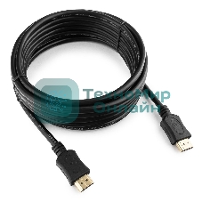 Кабель Cablexpert HDMI CC-HDMI4L-15, 19M/19M, v2.0, серия Light, позол.разъемы, экран, 4.5м, черный, пакет