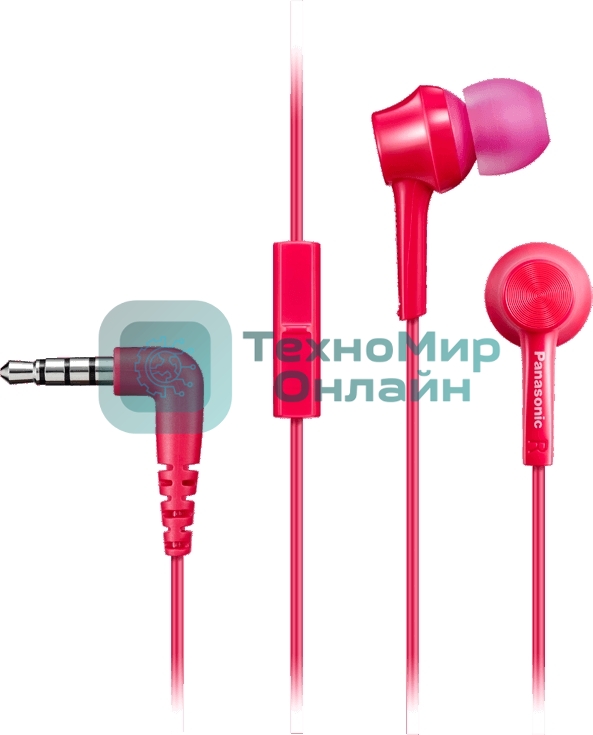 Проводные наушники Panasonic RP-TCM115GCP розовый, внутриканальные, Jack 3.5 мм