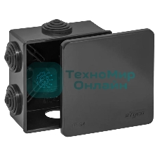 Коробка распределительная ОП 85х85х40мм УХЛ1 IP54 черный Ruvinil 67040Ч