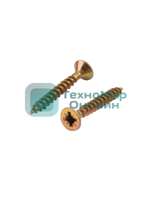 Саморез универсальный Kranz 4х30, желтый цинк, короб (250 шт./уп.)