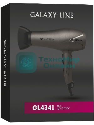 Фен Galaxy Line GL 4341 черный, 2400 Вт