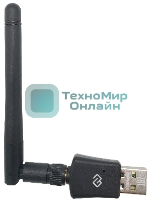 Сетевой адаптер WiFi Digma DWA-N300E N300 USB 2.0 (ант.внеш.съем) 1ант. (упак.:1шт)