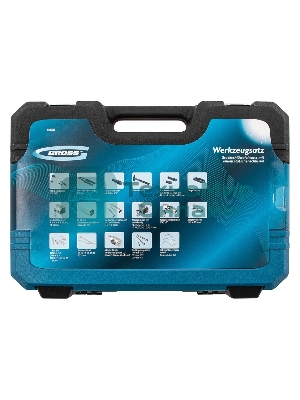 Набор инструментов Gross 76 предметов, 120 зубьев, CrV1/4, 1/2