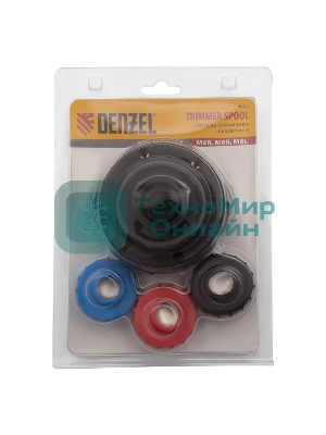 Катушка триммерная полуавтомат шестигранник Denzel HEX х15,6 болт М6 правый М 96365