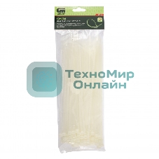 Хомуты Сибртех, 250 х 4,8 мм, пластиковые, белые, 100 шт.