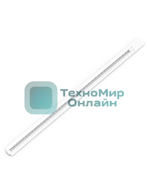 Шинопровод Gauss встраиваемый 1м белый (с адаптером питания и заглушкой)