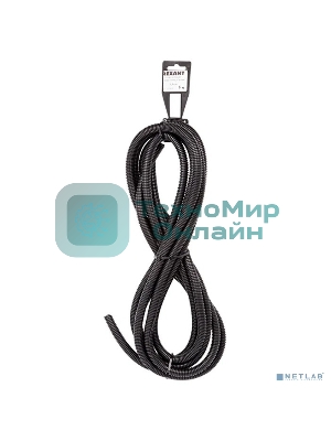 Трубa автомобильная гофрированная ПП Rexant Ø6,8 мм, разрезная, бухта 5 м/уп.